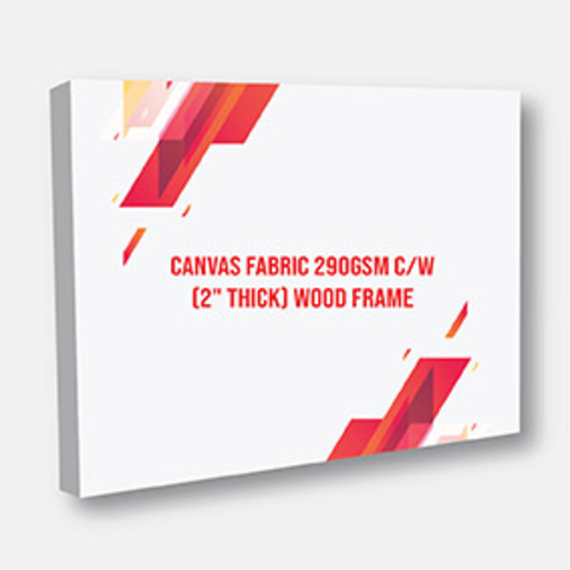 Canvas Fabric 290gsm c/w (2" Thick) Wood Frame